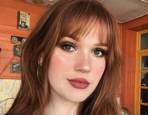 redhead bangs